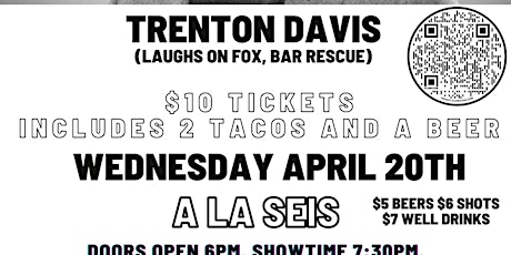 A La Seis Comedy Night with headliner Trenton Davis primary image