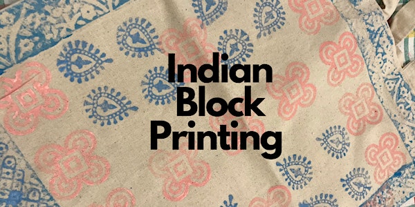 Indian Block Printing - Hucknall Library - Community Learning