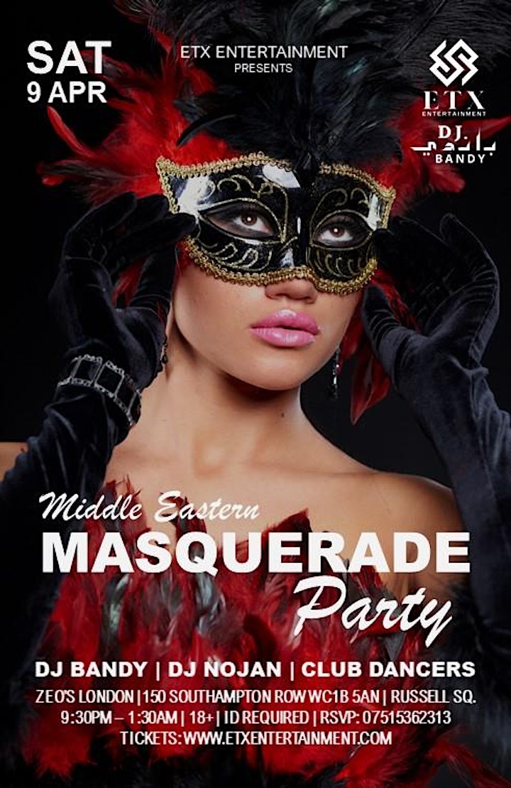 Middle Eastern Masquerade Party London image