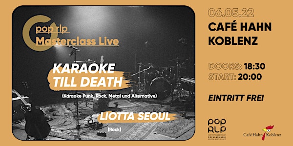 pop rlp masterclass live • Karaoke Till Death & Liotta Seoul