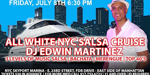 NYC All White Salsa Cruise