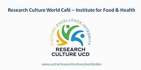 Image principale de Research Culture World Café - Institute for Food & Health