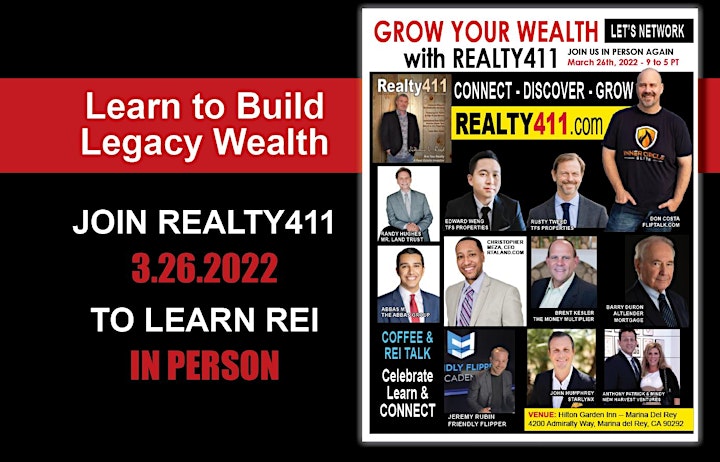 Realty411's Investor Networking Breakfast & REI Conference image