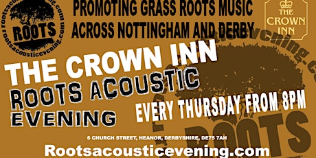 Roots acoustic evening (Crown Inn Heanor) primary image