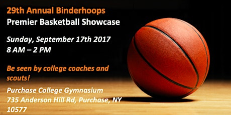 COACHES REGISTRATION 29TH ANNUAL BINDERHOOPS PREMIER BASKETBALL SHOWCASE primary image