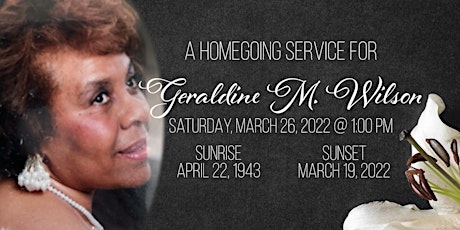 Homegoing Service for Geraldine Mason-Wilson