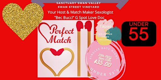 Singles Date Night "Perfect Match" Sanctuary Swan Valley UNDER 55's
