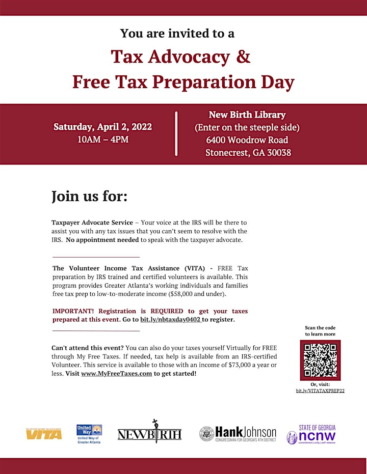 Free Tax Preparation Day image