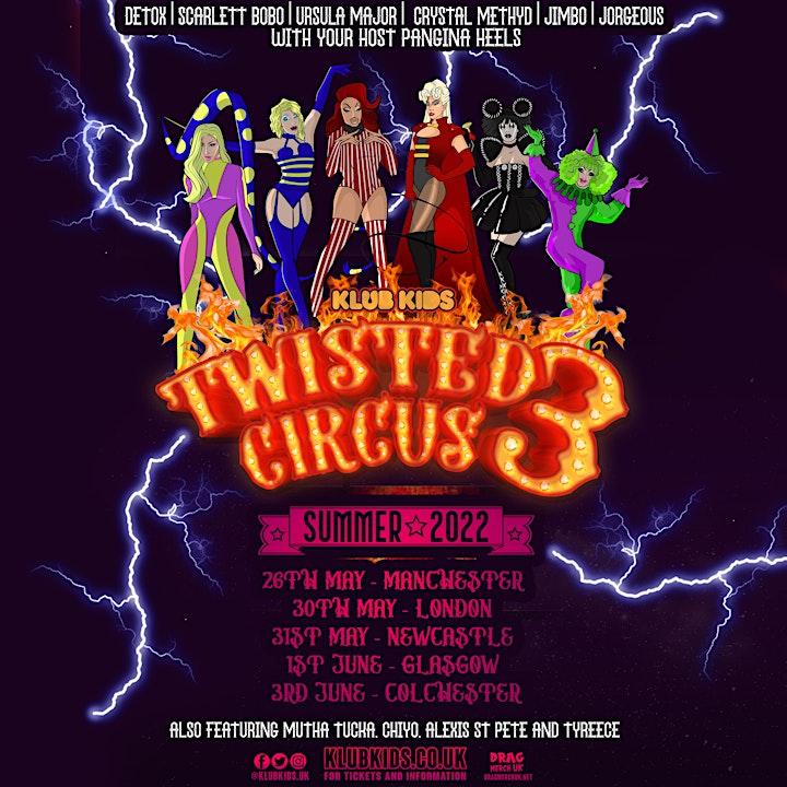 KLUB KIDS GLASGOW presents TWISTED CIRCUS 3 (ages 14+) image