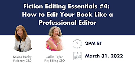 Webinar #4: How to Edit Your Book Like a Professional Editor primary image
