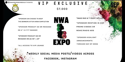 NWA Barber & Beauty Expo Sponsorship