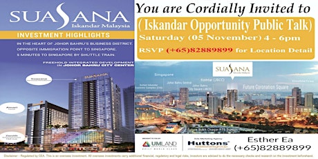 Iskandar Opportunity: Invest in Suasana @Johor Bahru Malaysia $2xxK primary image