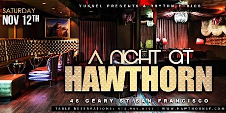 A NIGHT at HAWTHORN with DJ MOMENTUM | 11.12.16 | HAWTHORN primary image