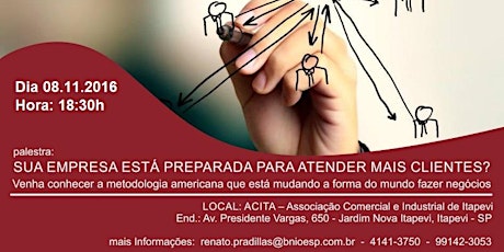 Imagem principal do evento SUA EMPRESA ESTÁ PREPARADA PARA ATENDER MAIS CLIENTES?