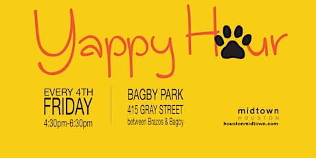 Midtown Houston's Yappy Hour in Bagby Park primary image