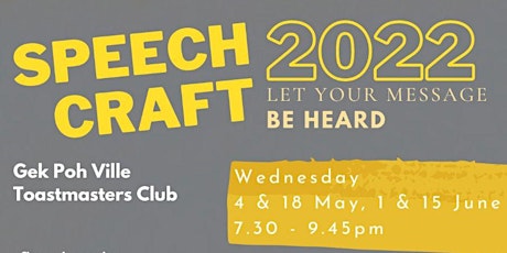 Speech Craft Course 2022 - Let your message be heard Tickets
