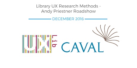 Library User Experience research methods -with UK's Andy Priestner primary image