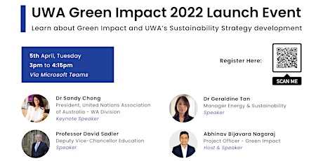 Imagem principal do evento UWA Green Impact 2022 Launch
