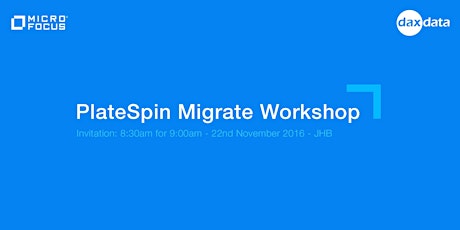 PlateSpin Migrate Workshop - JHB primary image