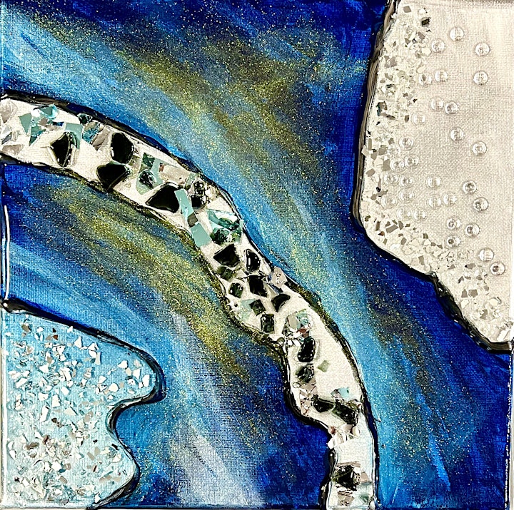 Resin Geode On Canvas Workshop image