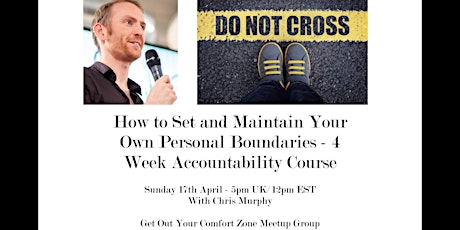 How to Set and Maintain Your Personal Boundaries - 4 Week Course primary image