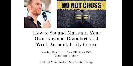 How to Set and Maintain Personal Boundaries - 4 Week Accountability Course primary image