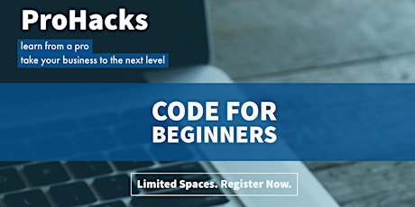 ProHacks Code for beginners primary image