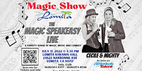 Cecile and Mighty " The Magic Speakeasy LIVE" tickets