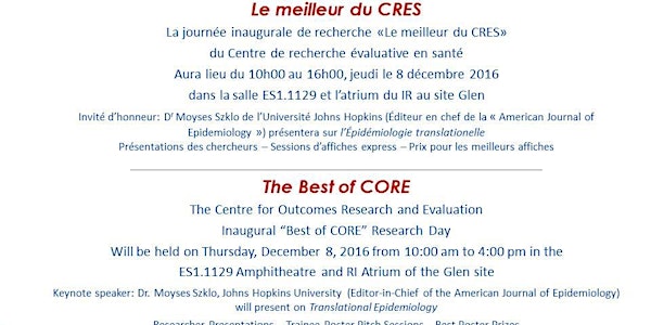 Best of CORE Research Day