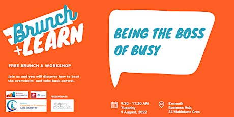 Brunch N Learn - Being the Boss of Busy