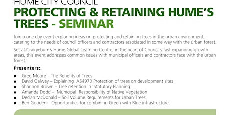 Hume Tree Protection & Retention Seminar primary image