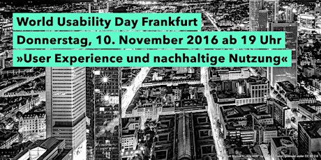 Hauptbild für World Usability Day Frankfurt