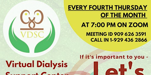 Monthly Support Group For Dialysis Patients and Transplant Patients