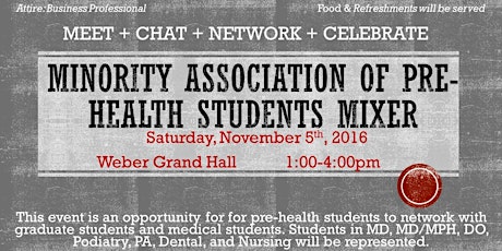 Minority Association of Pre-Health Students (MAPS) 4th Annual Mixer primary image
