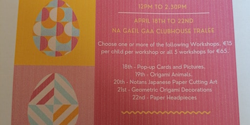 Easter Papercrafts Workshops For Kids