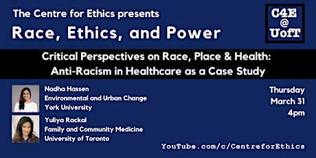 Nadha Hassen & Yuliya Rackal, Critical Perspectives on Race, Place & Health