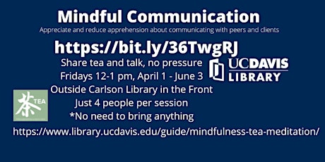 Mindful Conversations with Tea (Spring 2022) tickets
