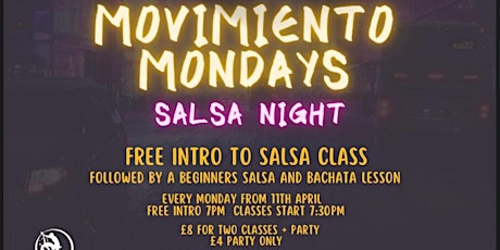 **ALL NEW** SALSA & BACHATA Lessons and Latin party - The Archer, Belhus tickets