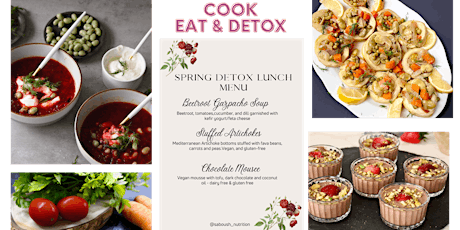 Cook, Eat and Detox with Plant based cooking tickets