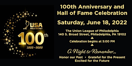 USA Field Hockey’s 100th Anniversary  and  Hall of Fame Celebration tickets