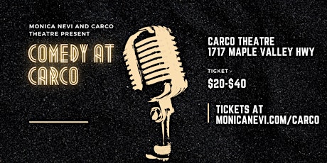 Comedy at Carco 3 tickets