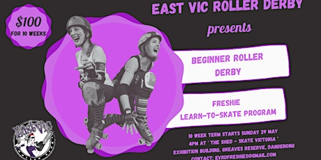 Roller derby for beginners, 10 week term | Autumn intake tickets