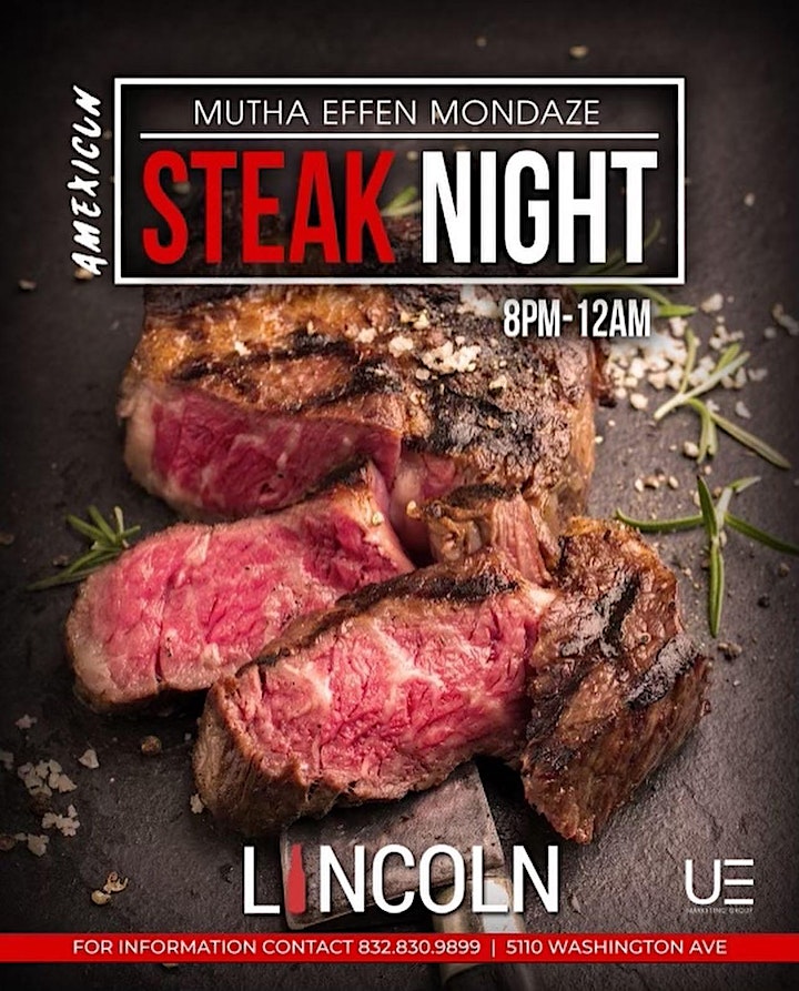 Industry Monday! Steak Night at Lincoln Bar! image