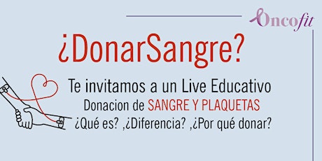 Imagen principal de Aprendamos de donacion de sangre y plaquetas - donantes y receptores.