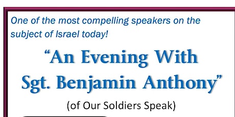 "An Evening With Sgt. Benjamin Anthony" primary image