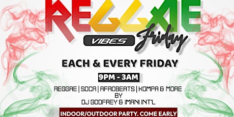 Reggae Vibes Friday tickets