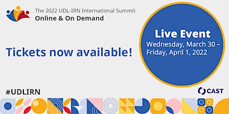 2022 UDL-IRN International Summit On Demand Post-Event Access