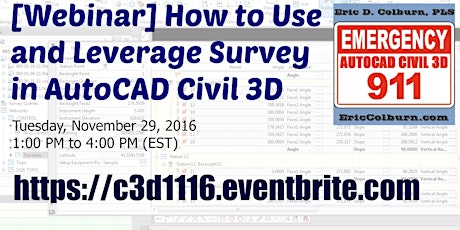 [Webinar] How to Use and Leverage Survey in AutoCAD Civil 3D primary image