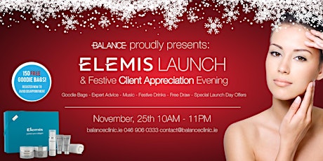 Balance Clinic: Elemis Launch & Client Appreciation Evening primary image