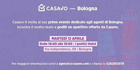 Imagem principal de Casavo meets Bologna - Anticipa il mercato, aumenta le entrate